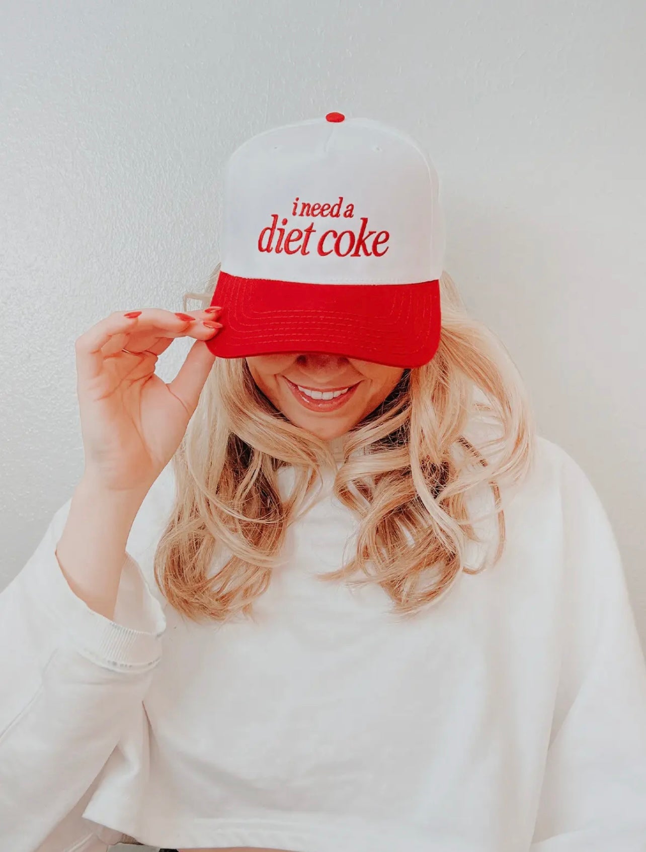 I need a Diet Coke Embroidered Trucker Hat