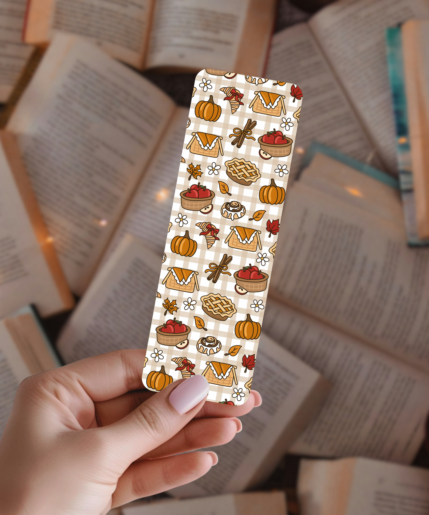 Fall picnic bookmark