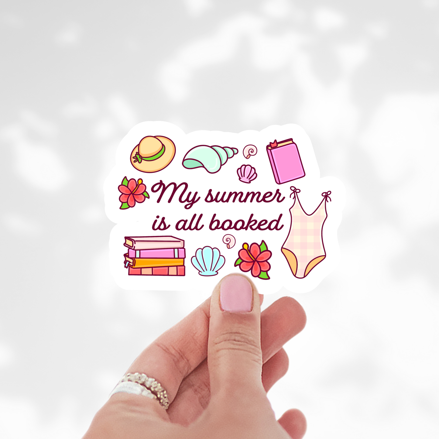 My summer is all booked Sticker