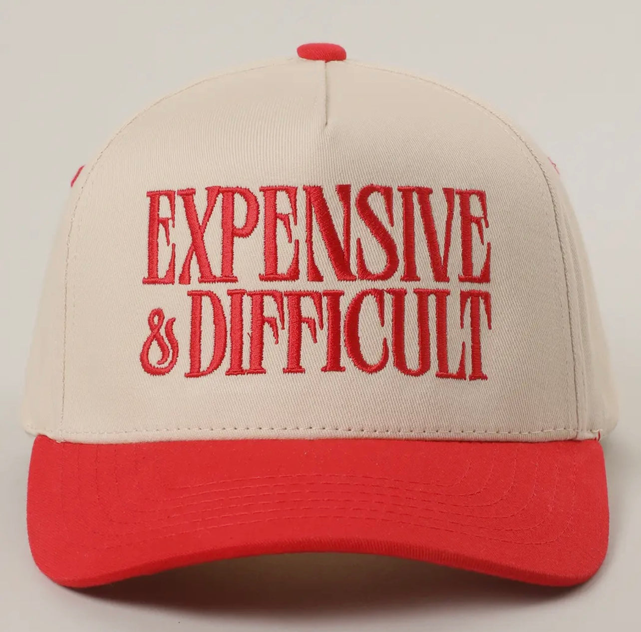 Expensive & Difficult Embroidered Trucker Hat