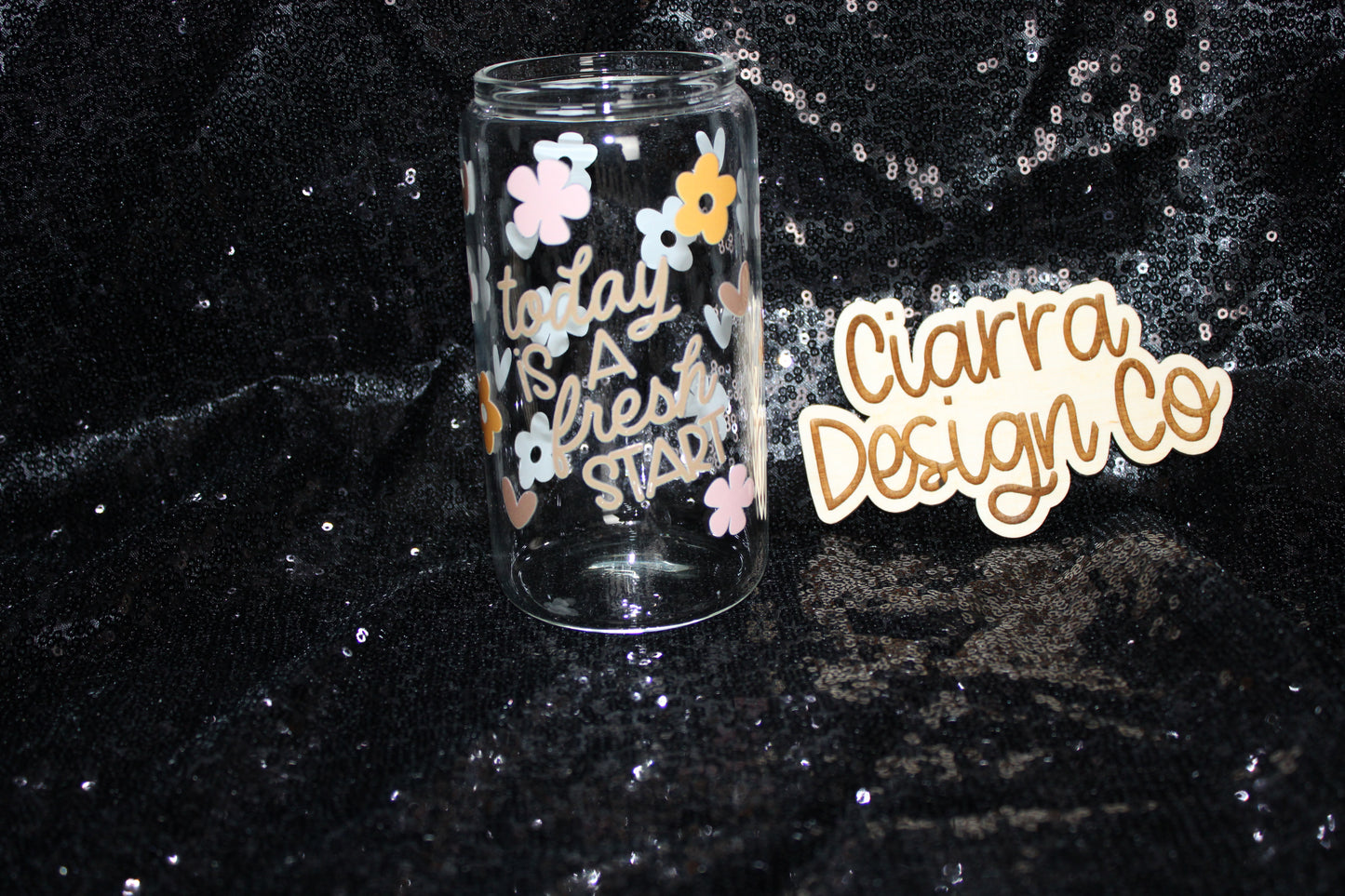 16oz Today is a fresh start Clear Tumbler