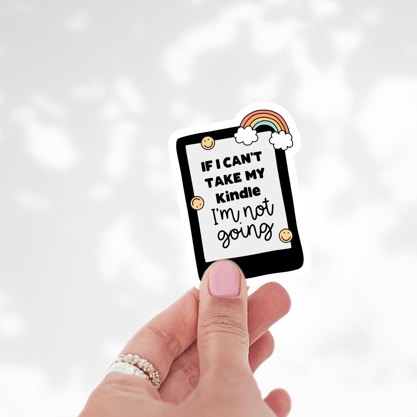 If I can’t take my kindle Sticker