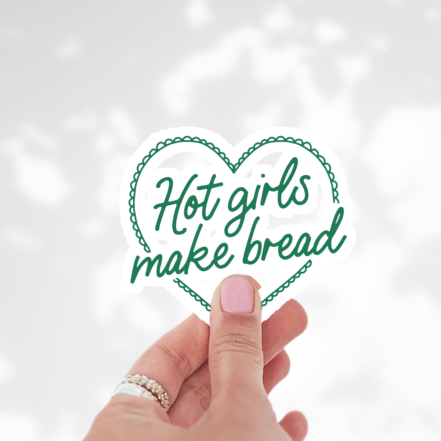 Hot girls make bread Sticker