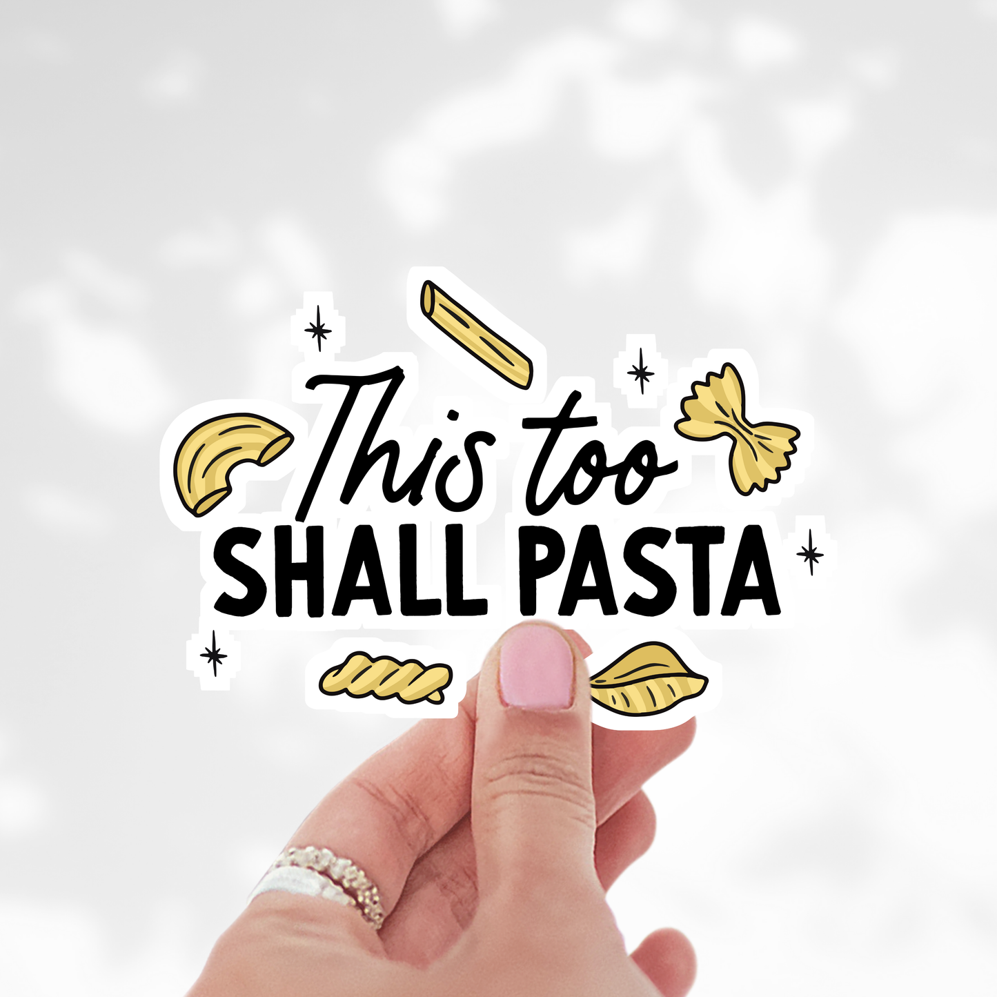 This too shall pasta sticker