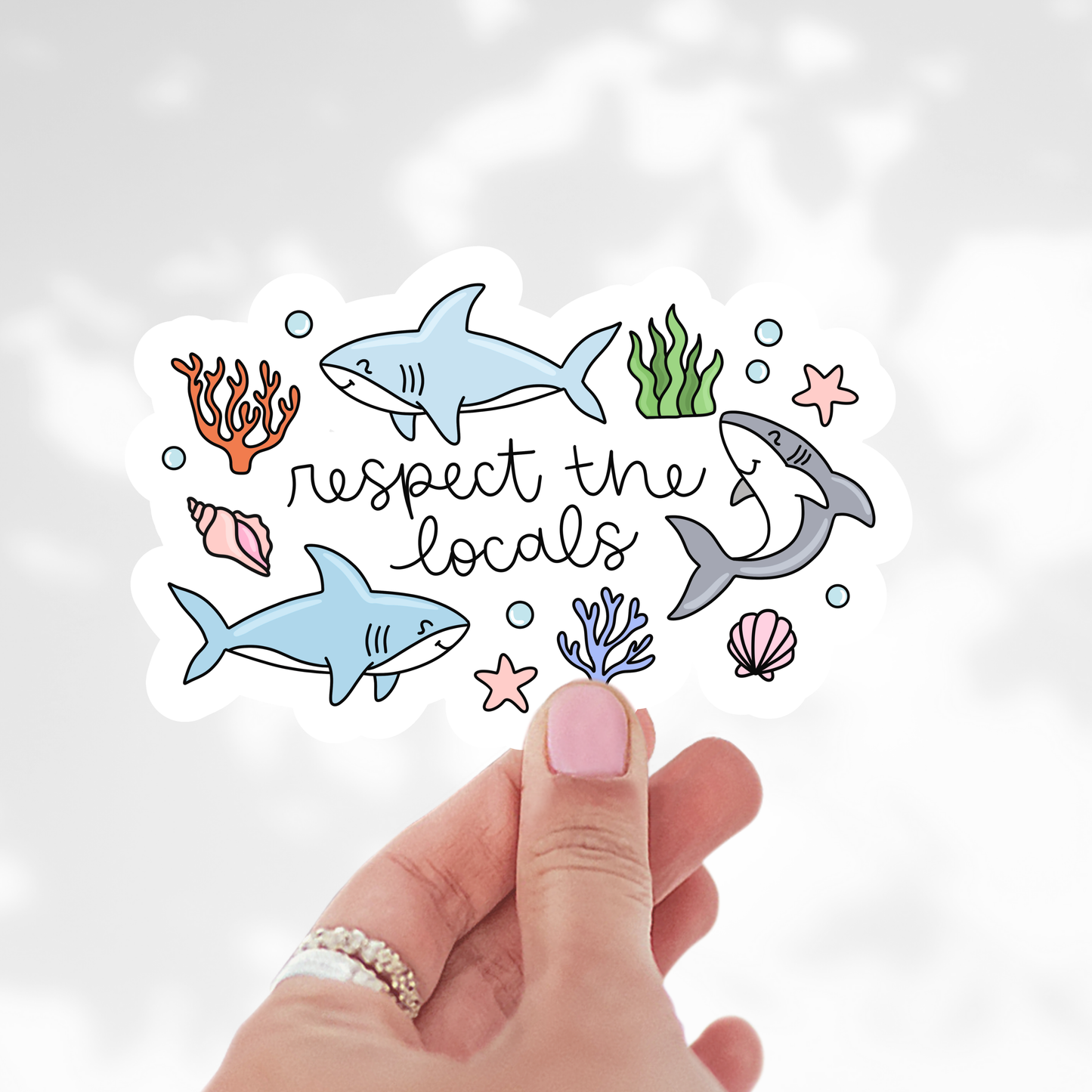 Respect the locals Sticker