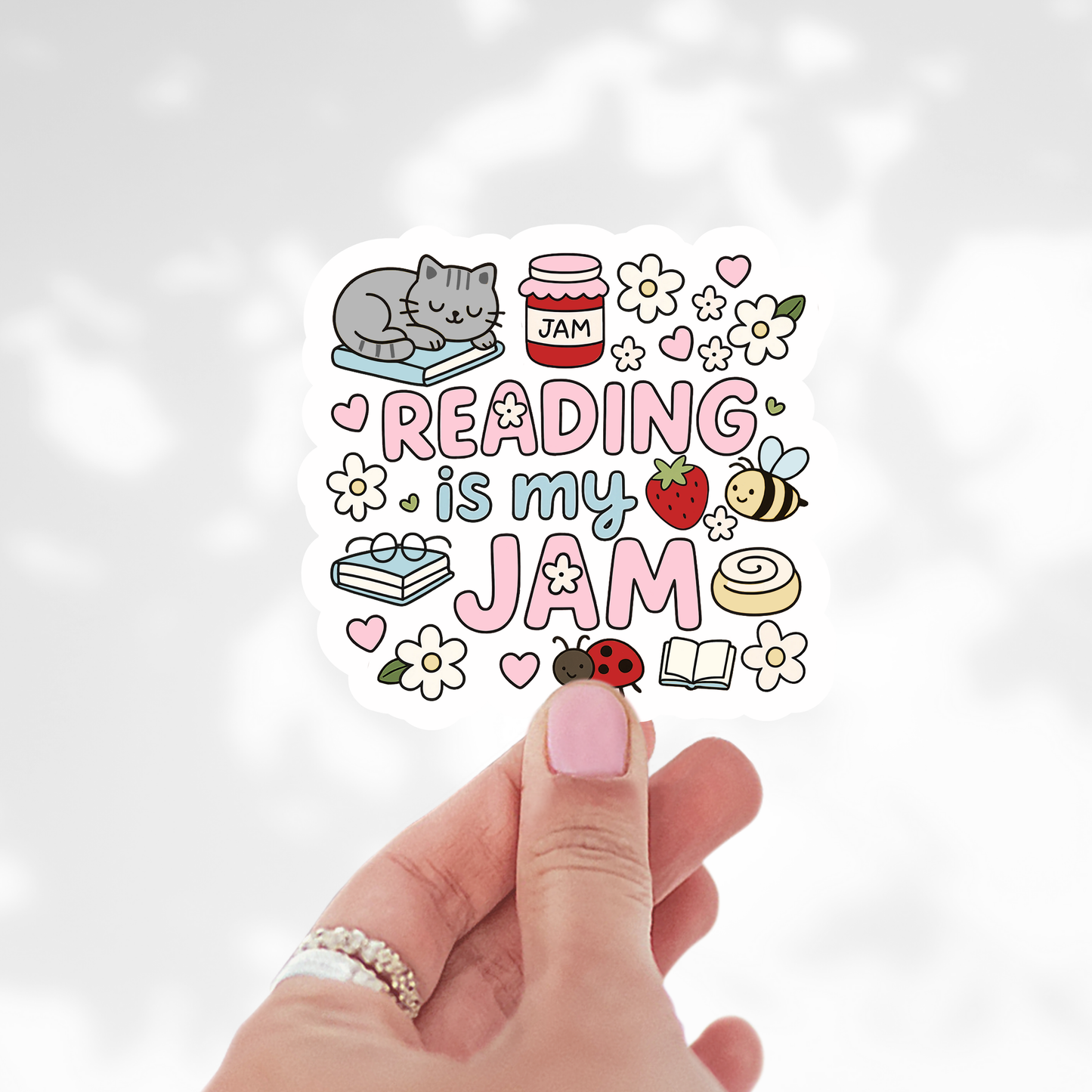 Reading is my Jam Sticker