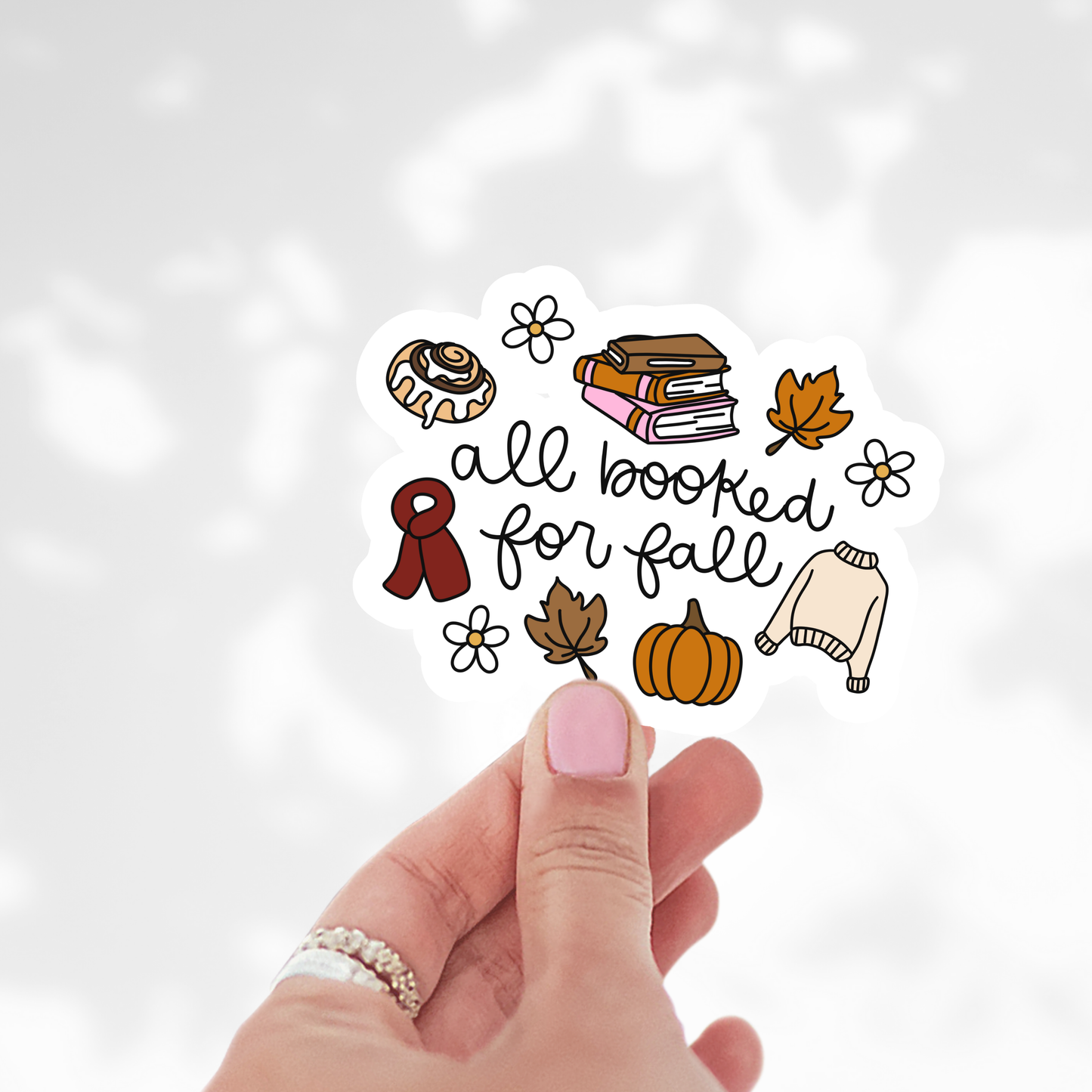 All booked for fall Sticker