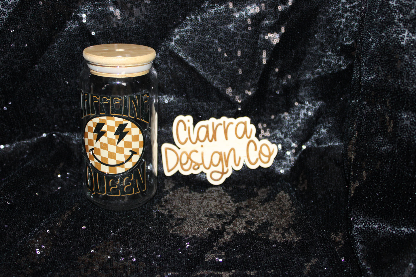 16oz Caffeine Queen Clear Tumbler