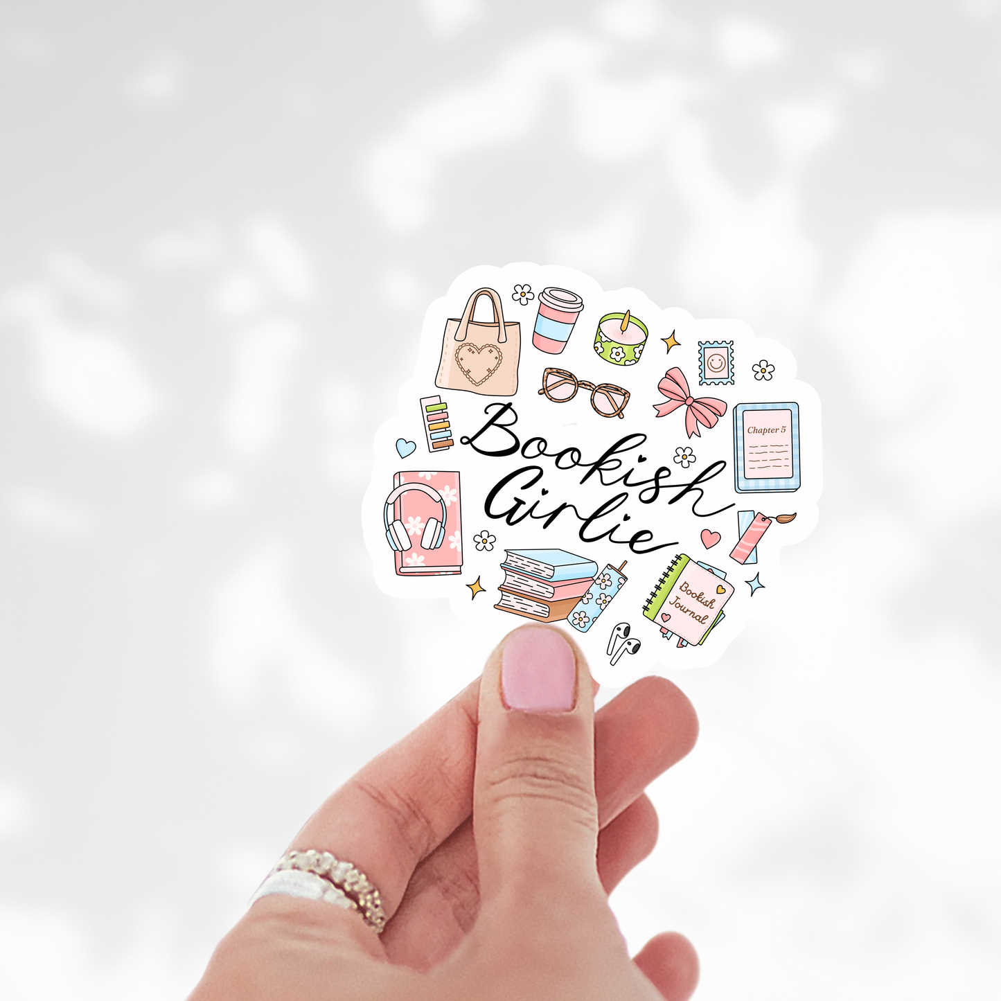 Bookish Girlie Sticker
