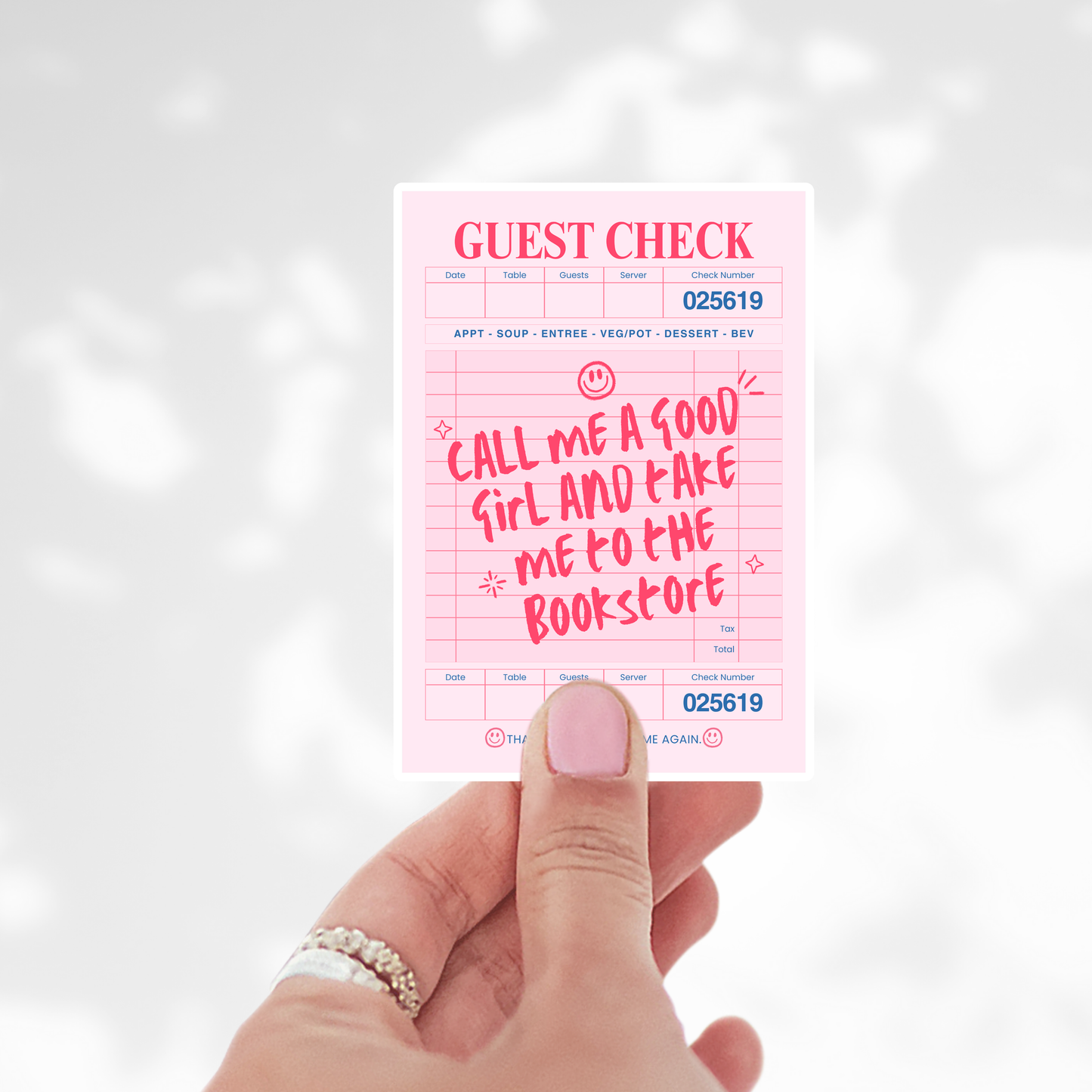Call me a good girl guest check Sticker