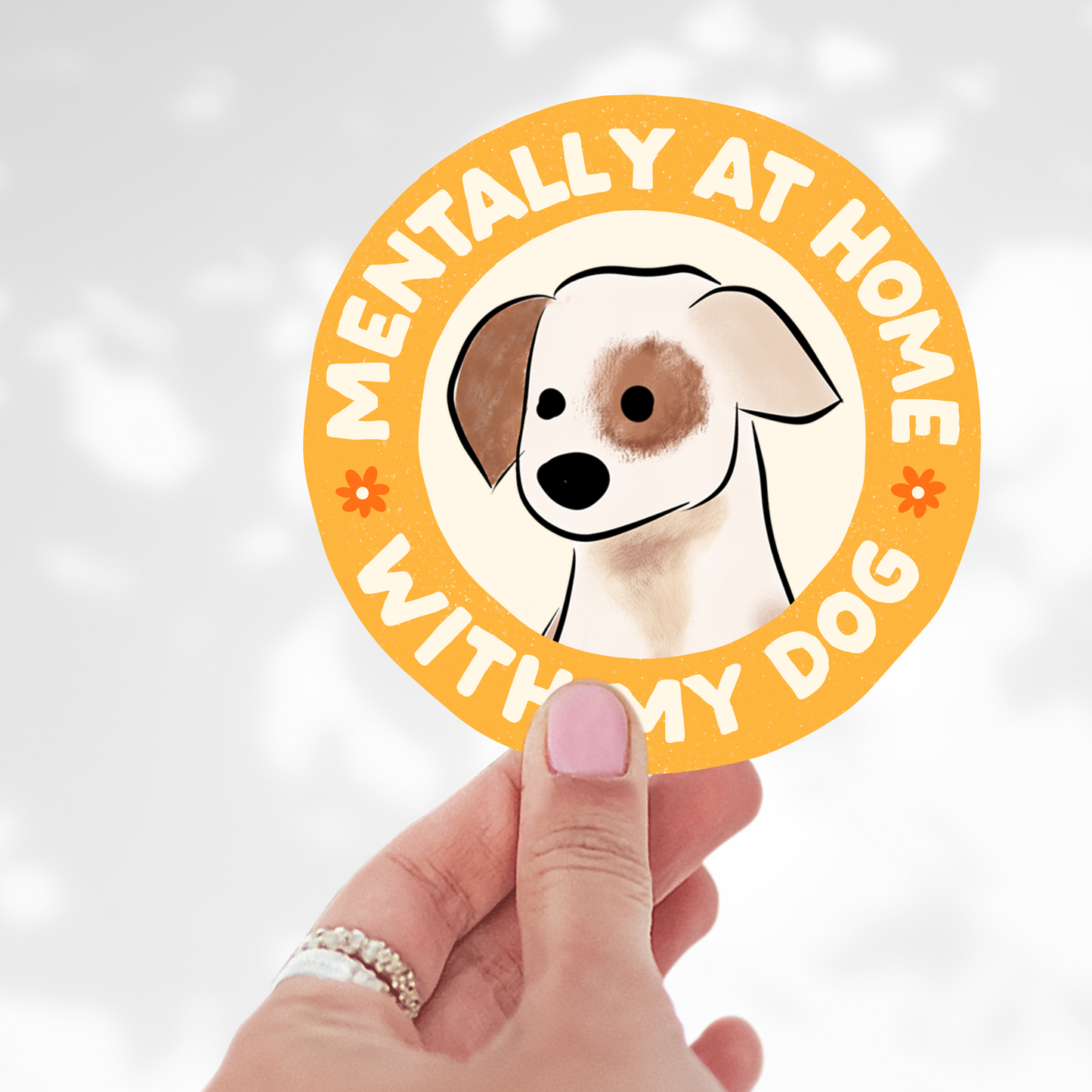 Mentally at home Sticker