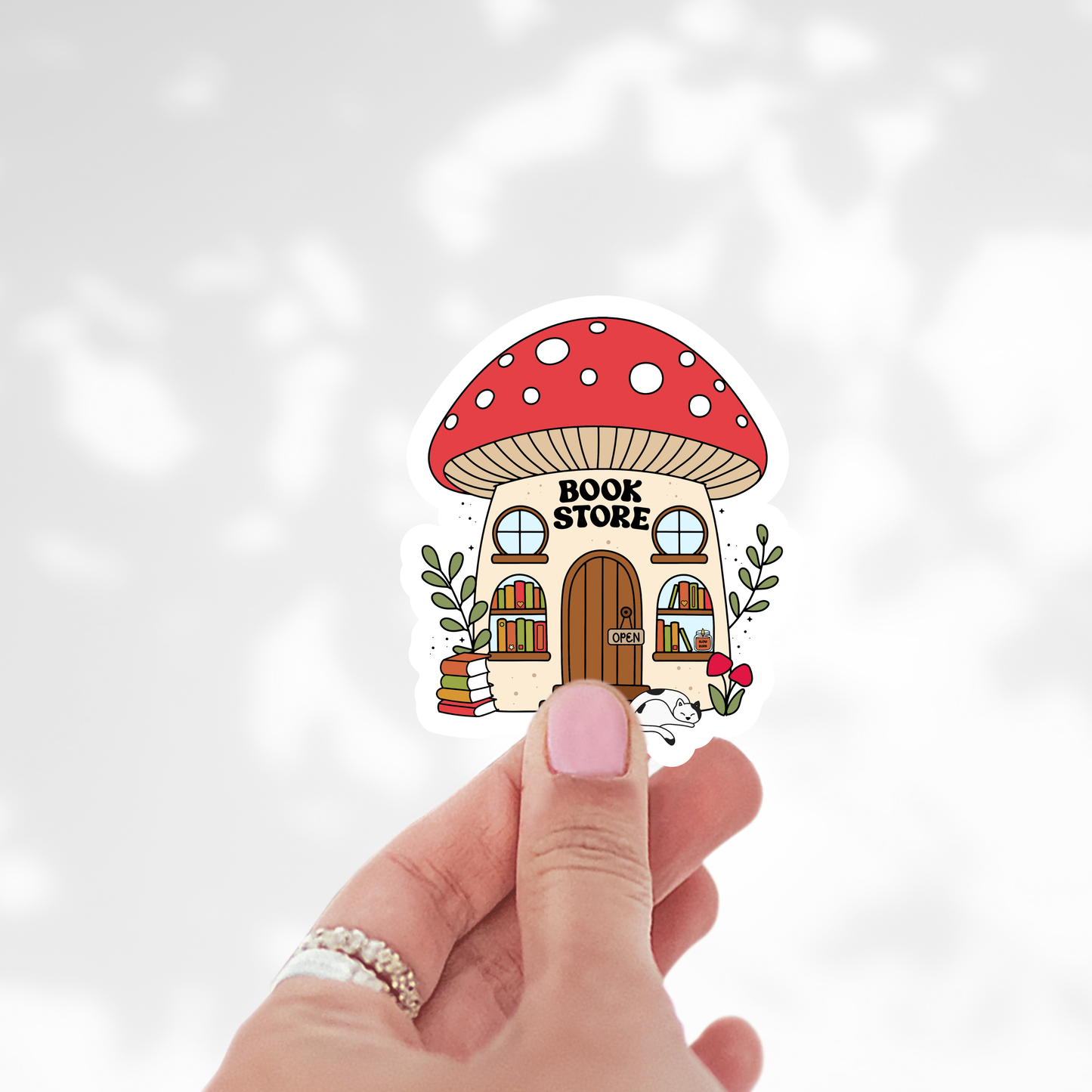 Mushy Bookstore Sticker