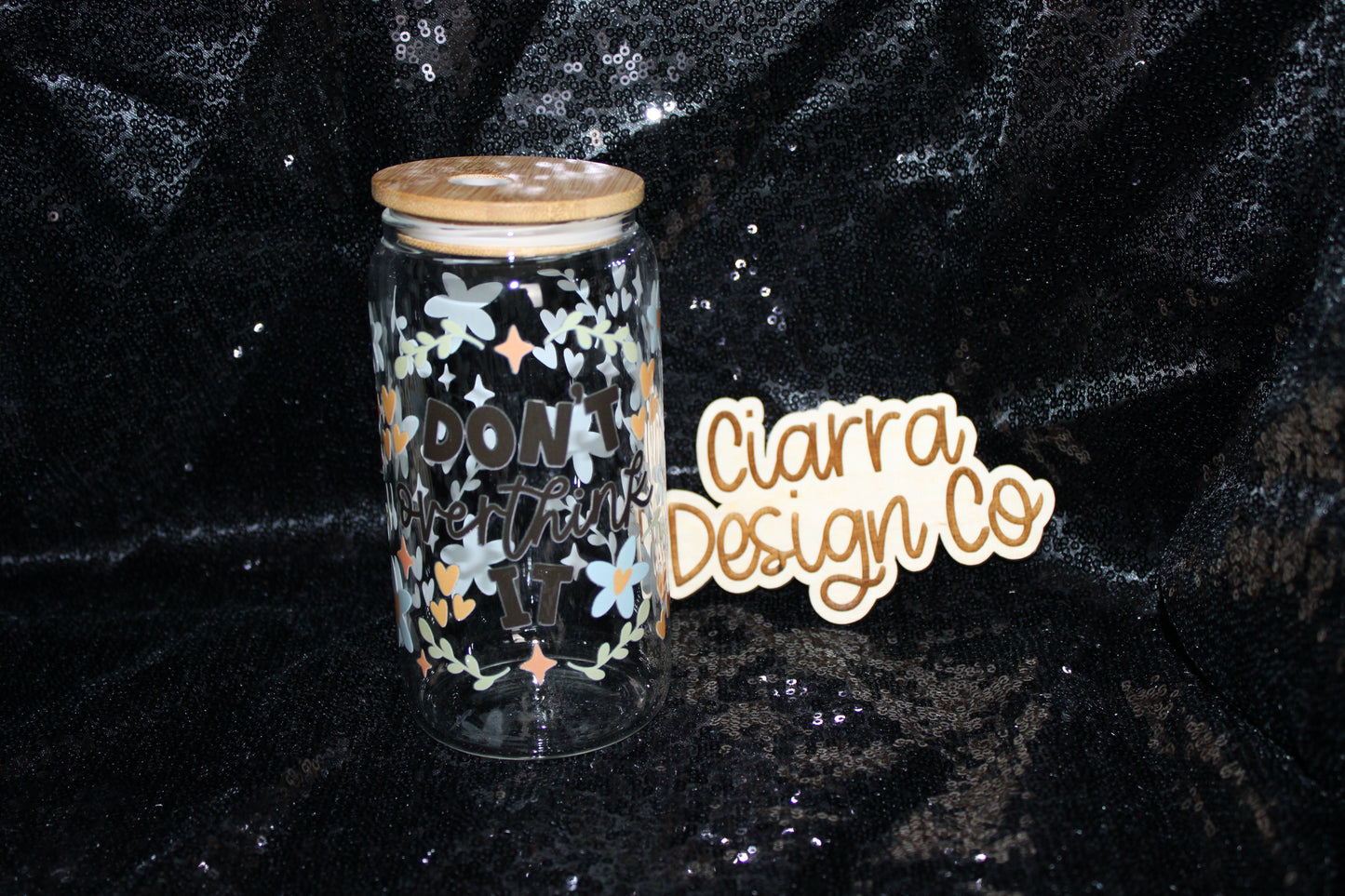 16oz Don’t Overthink It Clear Tumbler