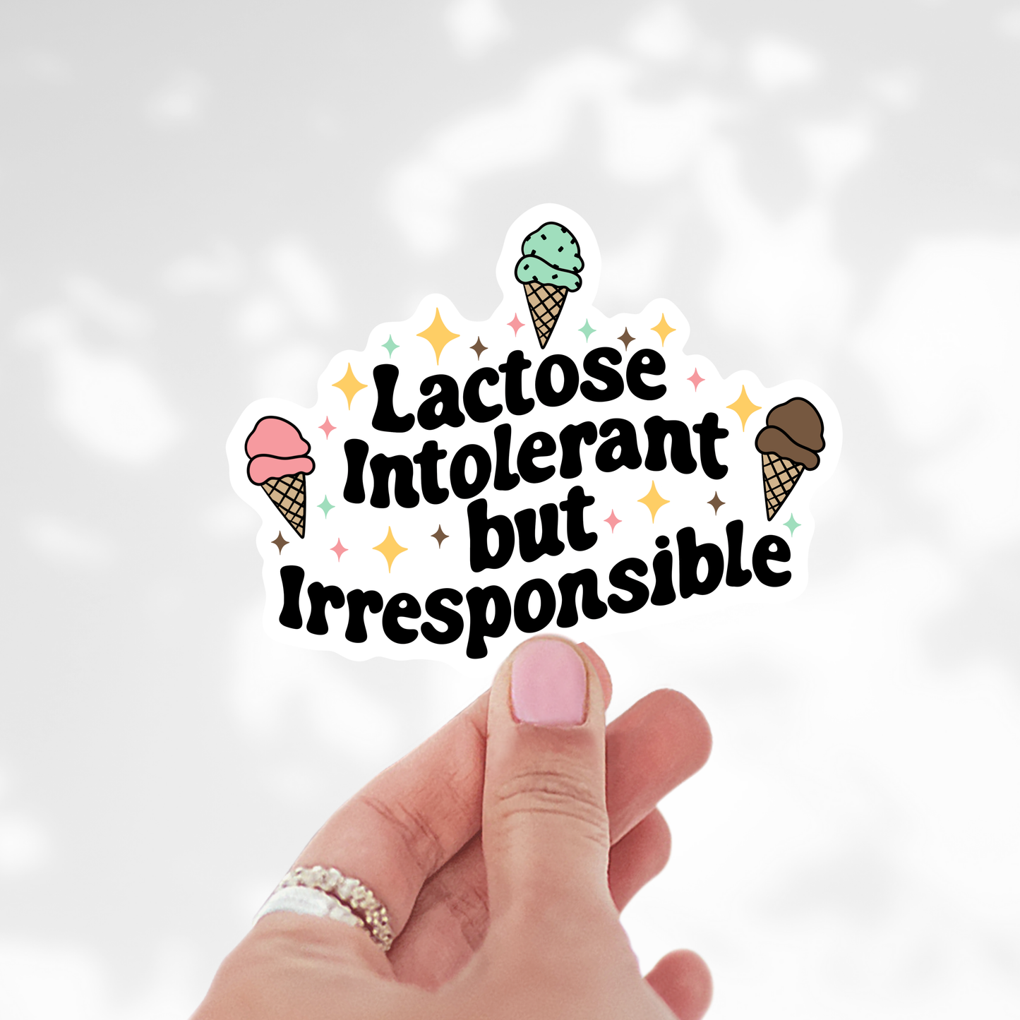 Lactose intolerant Sticker
