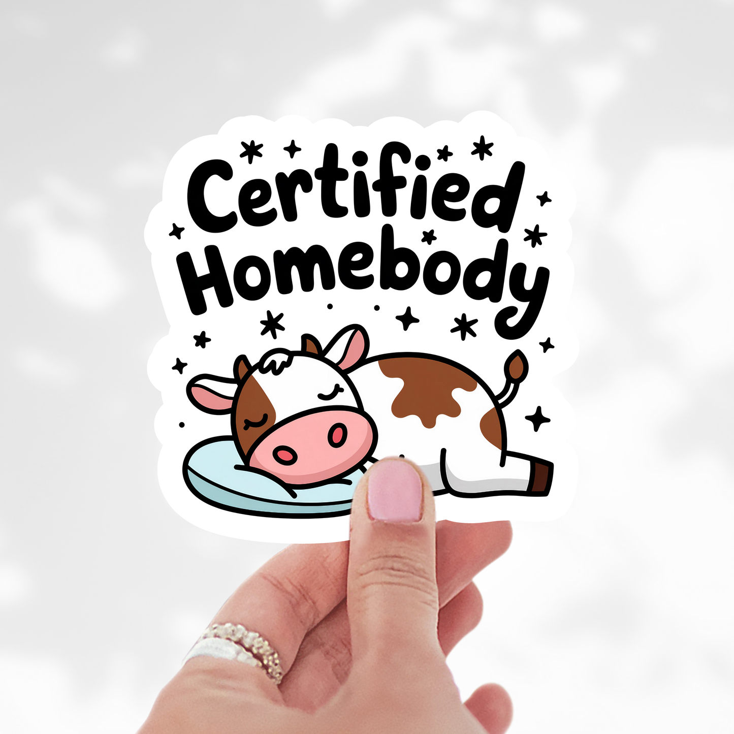 Certified Homebody Sticker