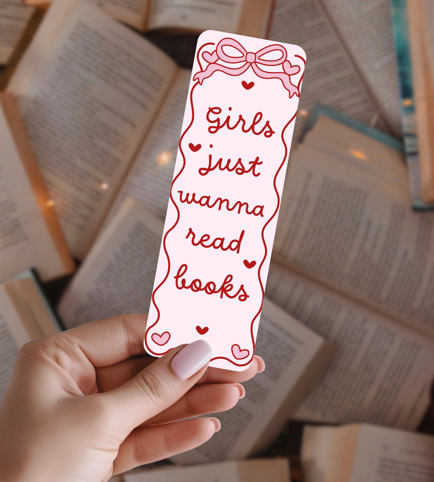 Girls just wanna read books Bookmark