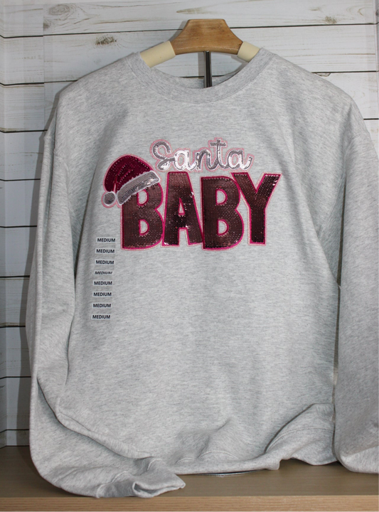 Santa Baby Sequin Sweatshirt