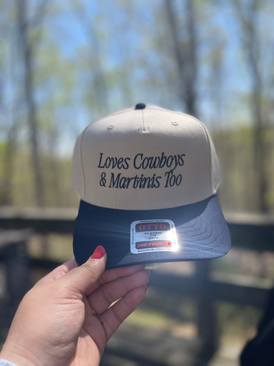 Loves Cowboys & Martinis Too Trucker Hat