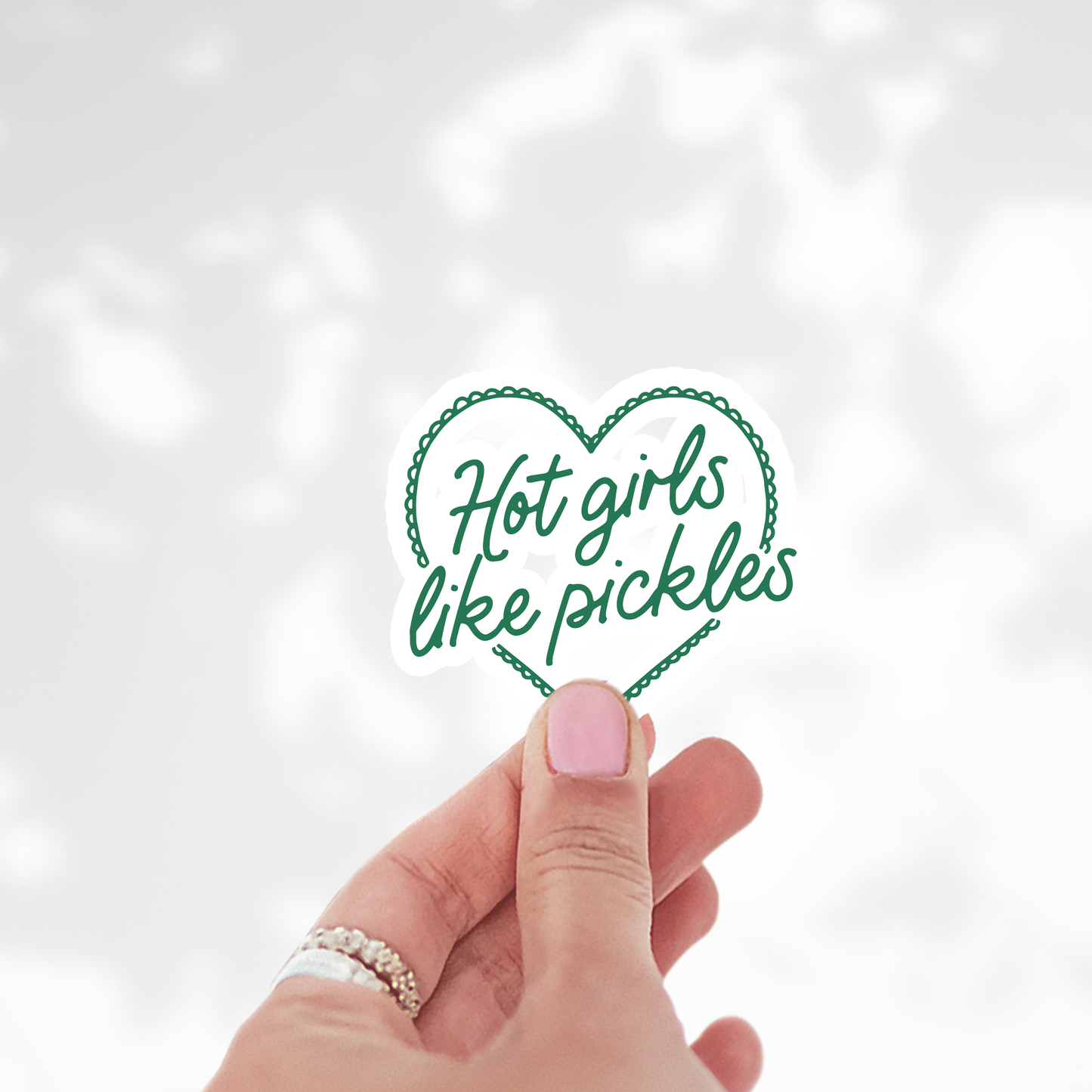 Hot girls like pickles Sticker