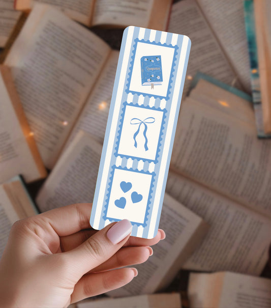 Blue Bookish Bookmark
