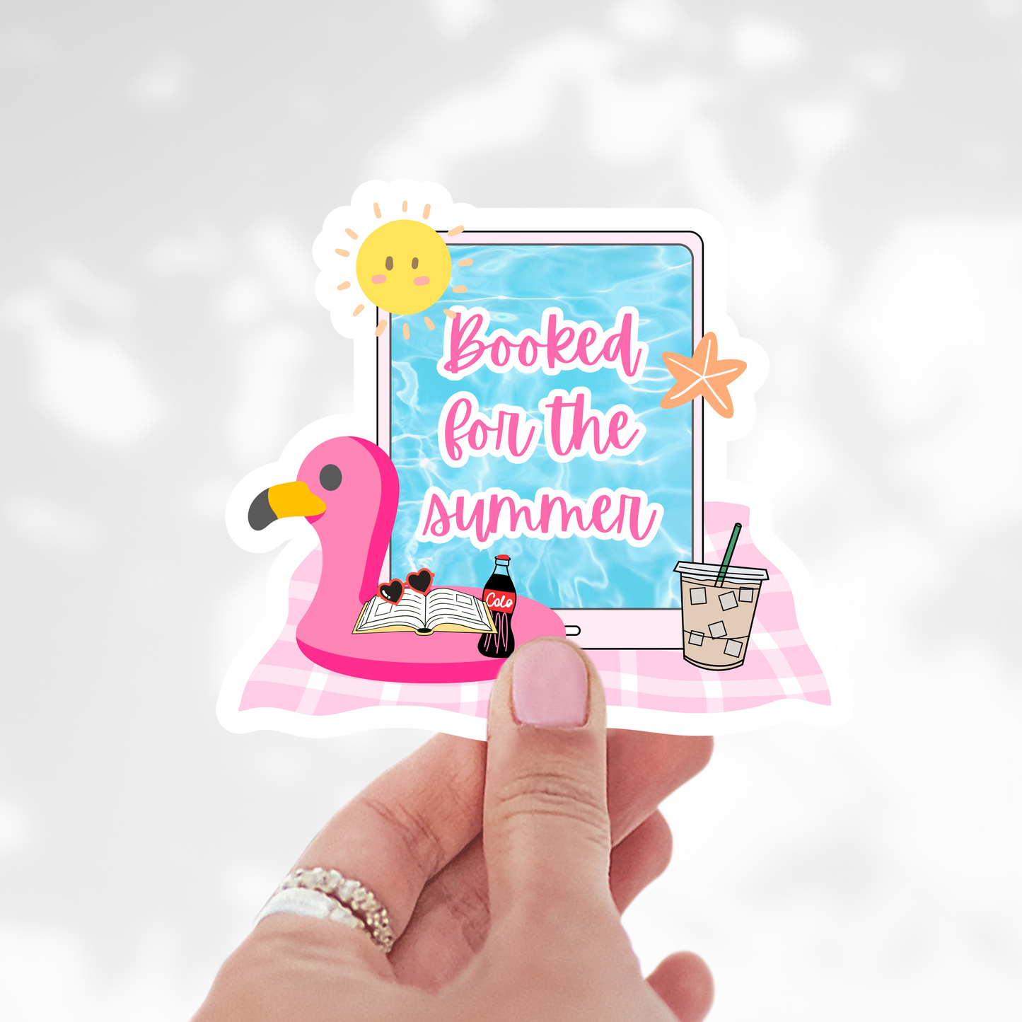 Booked for the summer Sticker
