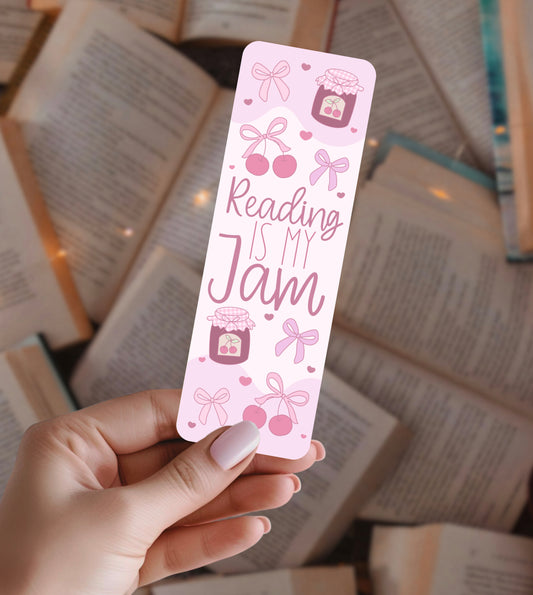 Reading is my jam bookmark